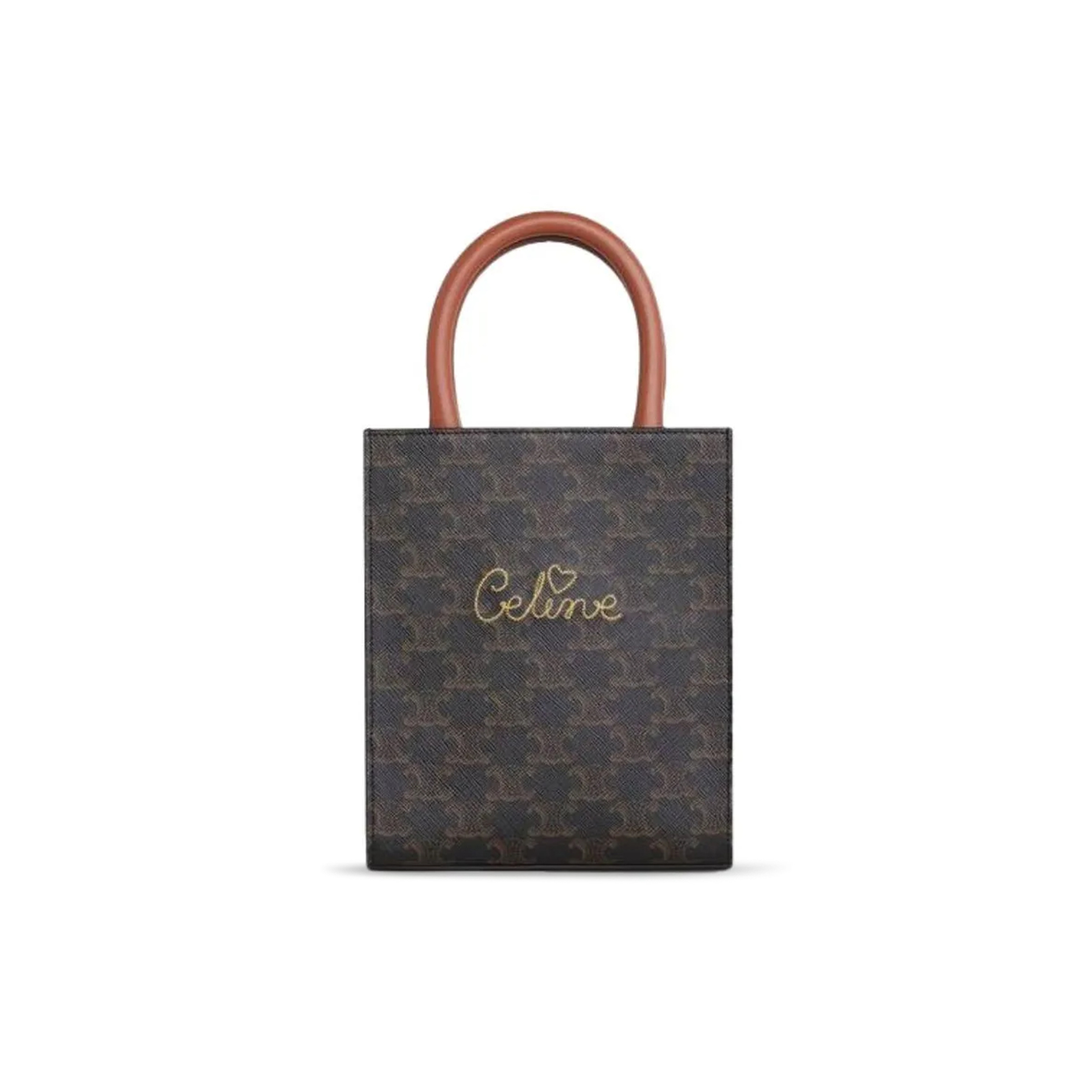 Ce**e mini tote in cabas triompheprints and leather 194372cyb.04lu (21*17*4cm)